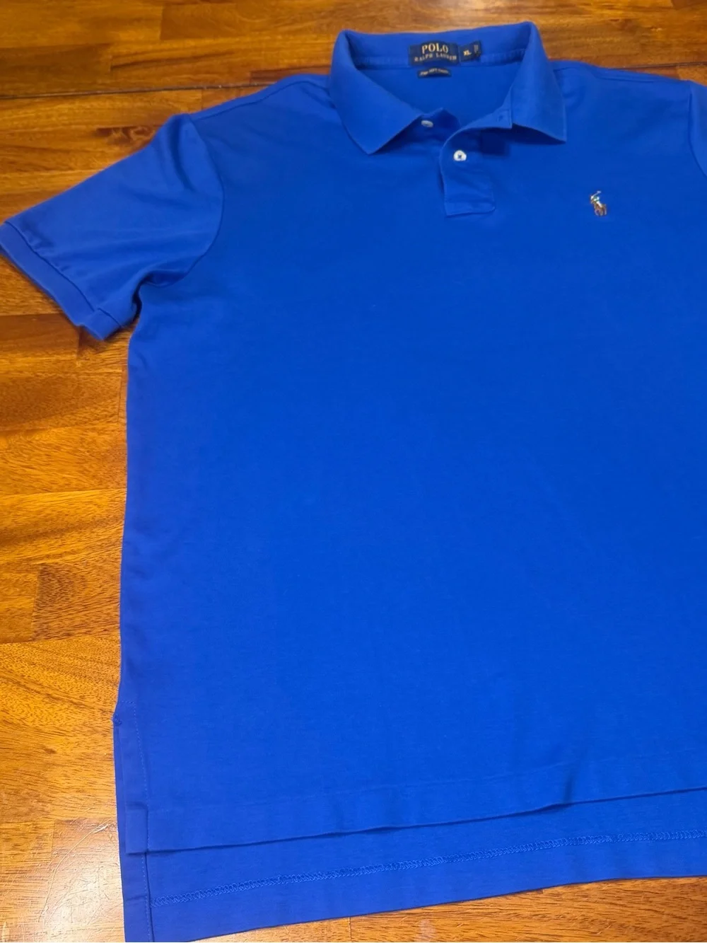 Polo Ralph Lauren Pima Soft Touch Polo Shirt Men XL Blue